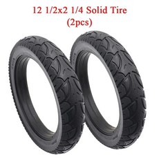 12인치 교체용 솔리드 타이어 스쿠터 자전거 1/2X2 1/4 12 5X2 전동 전기, 2pcs solid tire, 1개