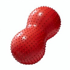 I-NERAS 早教感統訓練花生球, 西瓜紅大顆粒 加厚防爆成人可用 送氣筒 漏氣包賠 球重1100克, 1個