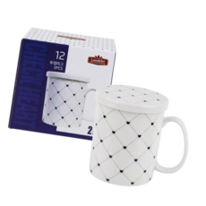 머그잔 체크하트 뚜껑 머그, 본상품