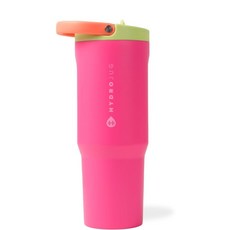 HydroJug 스포츠 - 빨대가 있는 스테인리스 스틸 텀블러 진공 단열 946.4ml(32온스) 누출 방지 물병 인체 공학적 디자인 재사용 가능 식기 세척기 사용 고, 난초