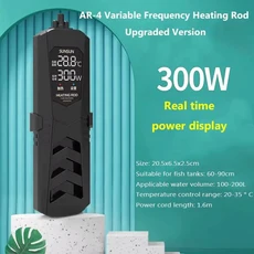 50-1000W SUNSUN PTC 고출력 수조 방폭형 가열 막대 수족관 히터 자동 일정한 온도, 02 US PLUG, 07 Three Display 300W