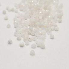 [모크재료방] 문스톤 컷팅 2.5mm, 1개, 화이트
