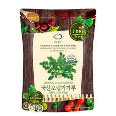 푸른들판 국산 순수 모링가 잎 분말 가루 100% 국내산 건잎 차 파우더 HACCP 인증, 50g, 1개