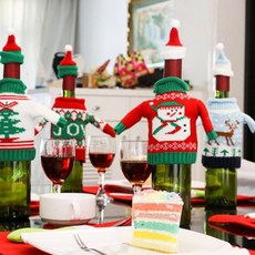 데코 성당 크리스마스 와인포장 와인커버 어린이집 유치원 XW-520 스웨터 식당 교회 학원 와인 업소 카페 _809811EA, XW-520눈사람