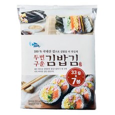 예맛 두번구운 김밥김, 33g, 7개