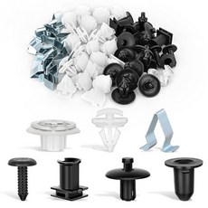 GOOACC 10세트 엔진 스플래시 쉴드 가드 언더트레이 커버 나사 볼트 너트 클립 톡스 팬 헤드 SEMS 태핑 나사 포드 W702413-S450B W702438-S300 링컨, 70Pcs VW Audi Clips Assortment