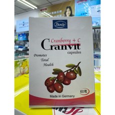 寶德 Cranvit 蔓越莓+C 軟膠囊 60粒 德國製造, 1個, 60顆