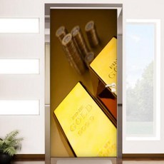 아트박스/꾸밈 td837-골드바_현관문시트지, 1.이미지