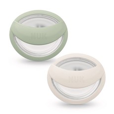 누크 마미필 실리콘 노리개젖꼭지 쪽쪽이 S1, S1 (0~9개월), 민트 + 오프화이트, 1세트