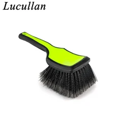 Lucullan 대형 휠 페이스 브러시 인체공학적 이지 그립 핸들 매우 부드러운 합성 플래그 팁 강모, 03 1 L Green Soft Brush