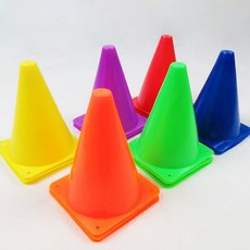 스포츠 트레이닝 미니 꼬깔 운동 연습용 컬러 고깔, 옐로우1P