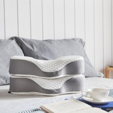 3D 메모리폼 캠핑 경추 휴대용 차박 언니 베개, 그레이_선택안함, 1개
