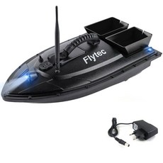 RC 보트 RC보트 낚시 미끼 투척 무선조종 잠수함 레이싱배, 검은색 사일로 유럽식 충전기