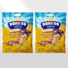 땅콩버터 와플 초콜릿콘 미니 300g, 2개