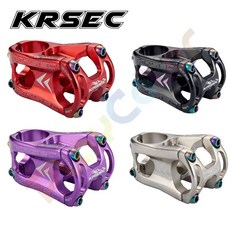 KRSEC 輕量化 龍頭【盒裝】CNC鋁合金 50*31.8MM 簍空 把立 立把 登山車 下坡車 玩色單車, 1個, 紫色, 紫色