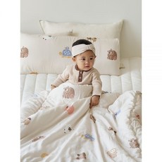 도노도노 구름 모달 아기 이불 도트 프렌즈, 허니 베어