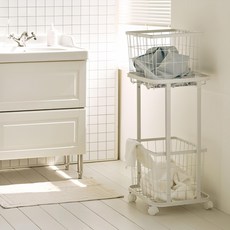 maisondecommema Dove 雙層洗衣籃, 白色