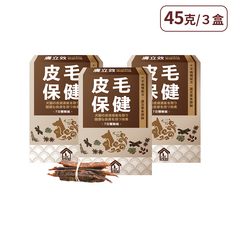 PetLove 寵樂芙 膚立效 藥膳肉條 (貓狗皮毛保健), 3個, 皮膚/毛髮健康, 45g