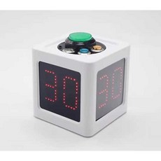 텍사스 홀덤 타이머 스톱워치 마작 게임, 1개, (AA 배터리 모델)하얀색