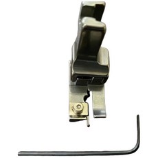 永昇縫紉 工業用暗縫壓腳 YS NL-31G 左側暗縫 專業縫紉配件, 銀色, 1個