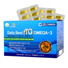 데일리베스트 rTG 오메가3, 180정, 1개