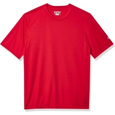챔피언 남성 반팔 더블 드라이 퍼포먼스 티셔츠, 작은, 주홍
