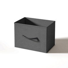 소웰홈 패브릭 다용도 수납함, 1개, 다크 그레이