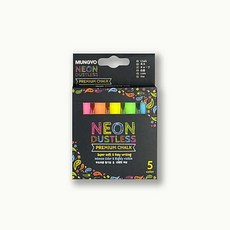 꿈꾸는비 문교 네온 분필 5색 부드러운분필