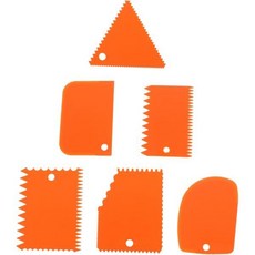 SHINEOFI 프라모델 아트 나이프 샤네오피 12개입 세라믹 주걱 조각 스크래퍼 클레이 몰딩 세레이티드 DIY 도자기 Q1714738, Orangex2pcs, 12.2X9.4cmx2pcs, 12.2X9.4cmx2pcs