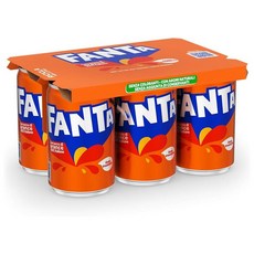 이탈리아 환타 미니 12% 리얼 오렌지 주스 탄산 음료, 150ml, 6개