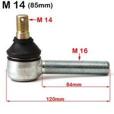 M12 M14 M16 스윙암 볼 키트 나사형 구형 150 250cc ATV UTV 쿼드 더트 바이크 오토바이 부품, M14X85MM