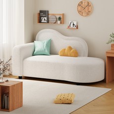 兒童沙發 貴妃椅 羊羔絨布藝躺椅, 詳見包裝, 詳見包裝, 羊羔絨-【顏色03】,A01#直排沙發