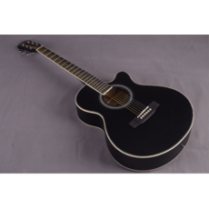 Stiller 40吋彩色貝殼鑲邊木吉他, 1個, 黑色, GD40木吉他