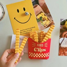 有感選物 薯條造型食物封口夾 磁吸設計 創意收納夾, 1個