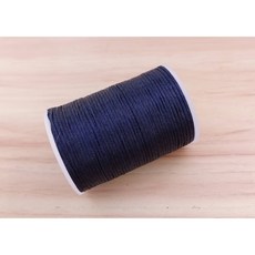 艾奇利 蠟線 扁蠟線 0.8mm 100公尺 手縫線 皮革縫線 皮椅修補 沙發縫補 皮革縫線 拼布 皮包縫線, 1個, 深藍