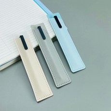 파스텔 대학생필통 대학생 가죽 펜 케이스 홀더 라이트 브라운
