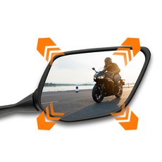 옵틱글래스 스즈키 버그만650 오토바이 광각 사이드 와이드미러, No.B101번(2세대/19), 1개