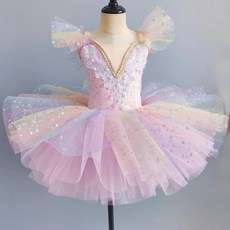 발레 드레스 색 공주 투투 성능 스커트