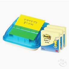 팝업디스펜서팩 점착메모지 76x76mm 3패드 포함 사무용메모지 C-4214