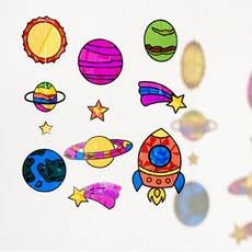 썬캐쳐만들기 셀로판지 썬캐쳐 가을 모빌 만들기