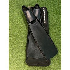 GULL BARRACUDA 船潛 套腳式 蛙鞋 含提袋, 一般版 黑 L 26.5-28cm+襪套