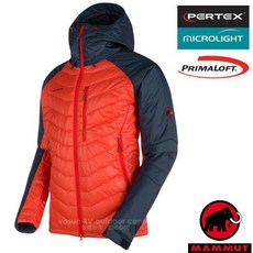 【MAMMUT 長毛象】M零碼送》男 保暖防潑 連帽化纖外套 Primaloft Rime Pro 登山外套 21880