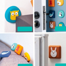 문 고정 스토퍼 아이디어 소음방지 부착식 스토퍼 벽보호 문콕방지 문보호 가구 찍힘 용품 닫힘 흡수 문콕