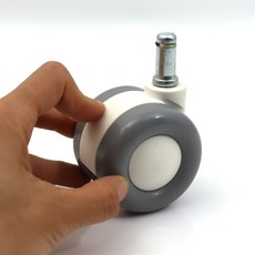 국산 우레탄 의자바퀴 60mm 핀바퀴, 1개, 화이트