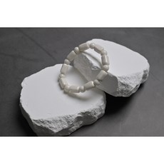 (화이트) T-wave 기능성 세라믹 원적외선 팔찌 통증완화 혈액순환에 좋은팔찌, 1개