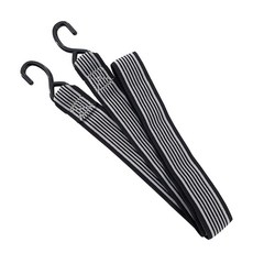 나이스본 탄성 로프 카트 스트레치 코드 고정 끈, 50mm 검백 카트바, 블랙+화이트