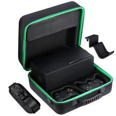 Xbox Series X와 호환되는 Zadii 하드 휴대용 케이스 Xbox Series X 디스크 또는 디지털 버전용 보호 여행 가방 컨트롤러 케이블 및 기타 액세서리, Xbox Series X와 호환되는 Zadii 하드 휴
