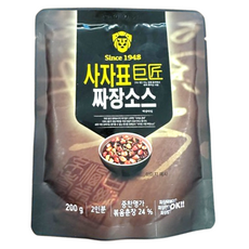 사자표 거장 짜장소스 중찬명가 볶음 춘장, 200g, 2개