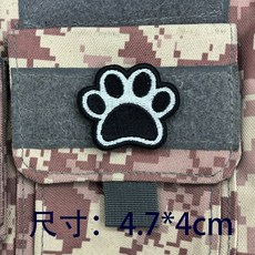 可愛柯基小狗狗3D刺繡魔術貼，呆萌柴犬布貼，戰術背包/頭盔狗狗魔鬼氈臂章，可拆卸DIY CP, 1個, 汪汪隊隊標-13