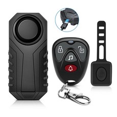 Wsdcam 진동 자전거 경보기 도난 방지 오토바이 자전거 경보기 113dB 방수 리모컨 포함